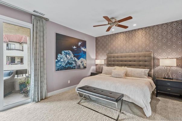 Bedroom, Interior, Recessed Lighting