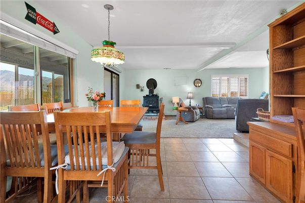 Dining room, Fireplace, Interior, Living room, Pendant Lights