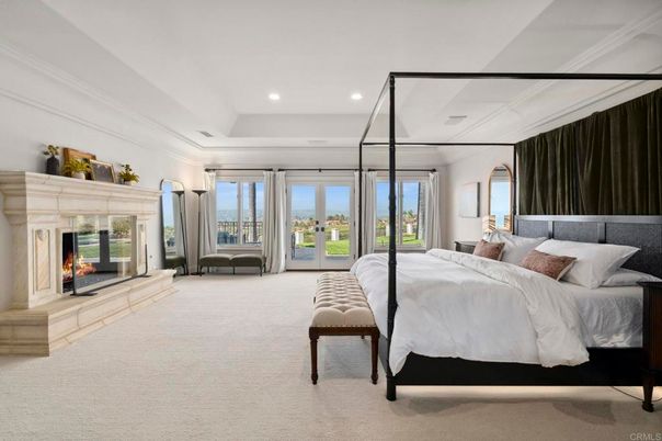 Bedroom, Fireplace, Interior, Recessed Lighting