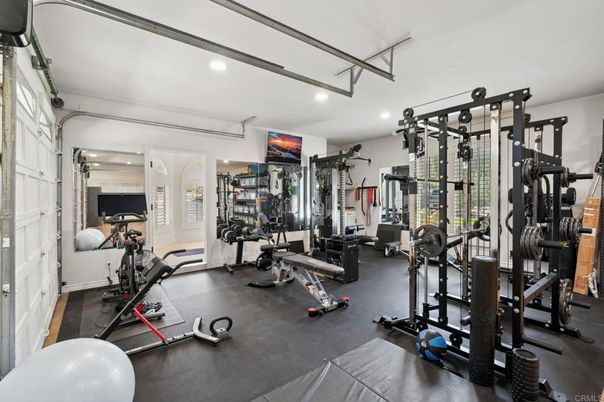 Fitness Equipment, Gym, Interior, Recessed Lighting