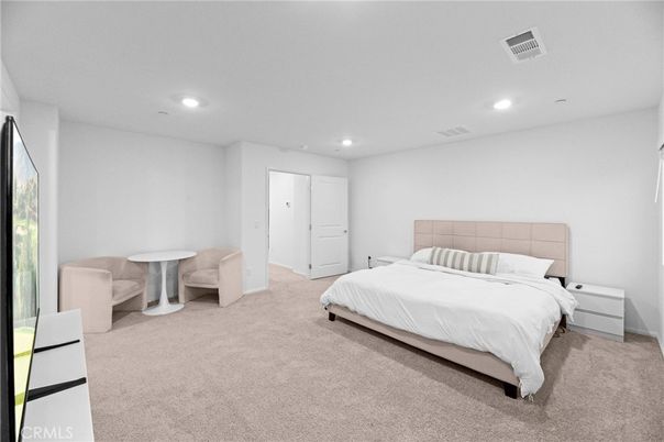 Bedroom, Interior, Recessed Lighting