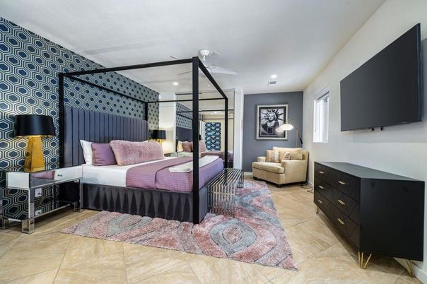 Bedroom, Interior, Recessed Lighting