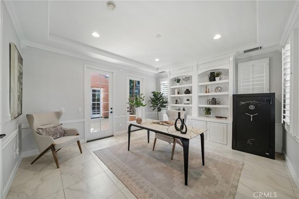 Home Office, Interior, Recessed Lighting