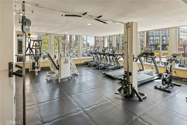 Fitness Equipment, Gym, Interior, Recessed Lighting