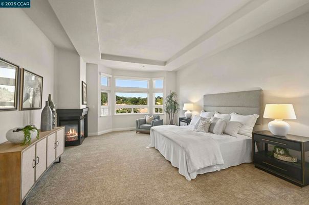 Bedroom, Fireplace, Interior, Recessed Lighting