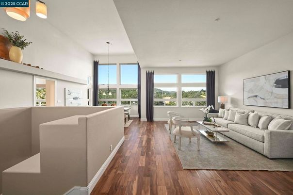 Interior, Living room, Pendant Lights, Wood Texture Flooring