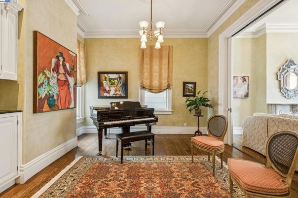 Interior, Pendant Lights, Piano, Wood Texture Flooring