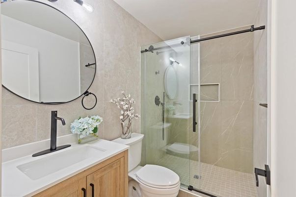 Bathroom, Glass Shower, Interior