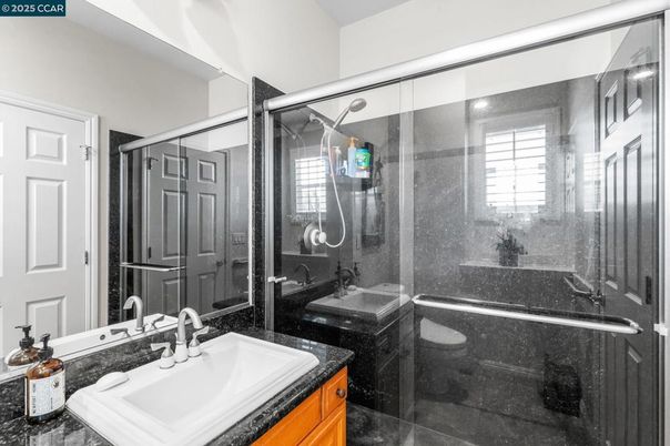 Bathroom, Dual Sink Vanities, Glass Shower, Interior
