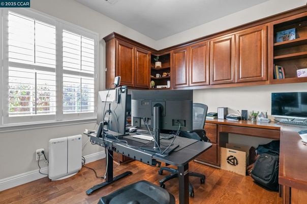 Home Office, Interior, Wood Texture Flooring