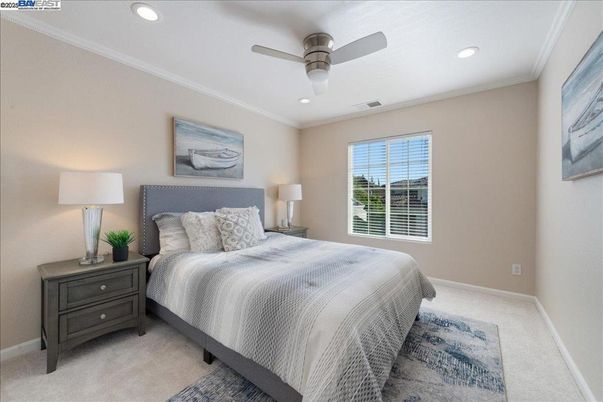 Bedroom, Interior, Recessed Lighting