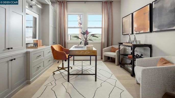 Home Office, Interior, Wood Texture Flooring