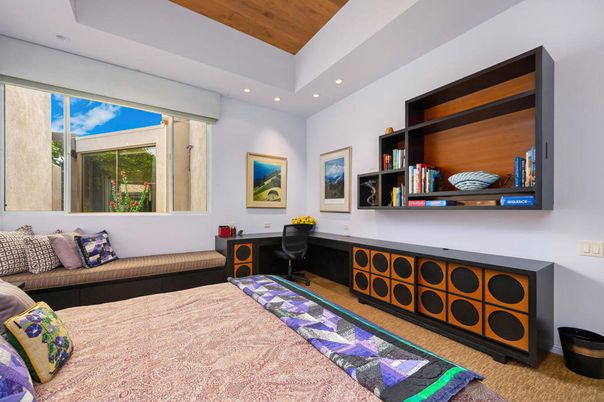 Bedroom, Interior, Recessed Lighting, Wooden Ceilings