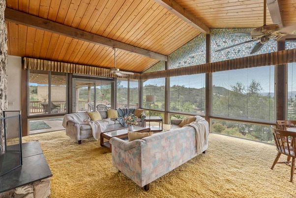 Interior, Living room, Sun Room, Wooden Beams, Wooden Ceilings