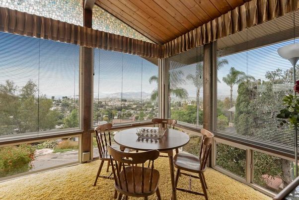 Dining room, Interior, Sun Room, Wooden Ceilings