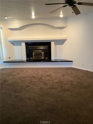 Empty room, Fireplace, Interior, Recessed Lighting