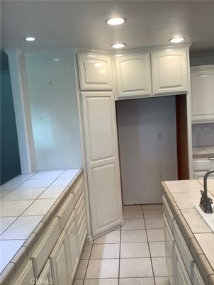 Interior, Kitchen, Recessed Lighting, Tile Countertops