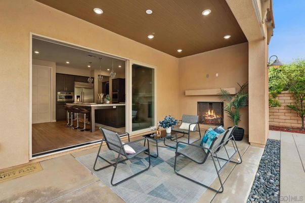 Exterior, Fireplace, Recessed Lighting