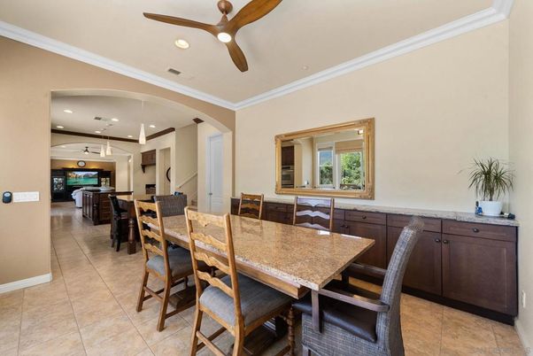 Dining room, Interior, Kitchen, Pendant Lights, Recessed Lighting