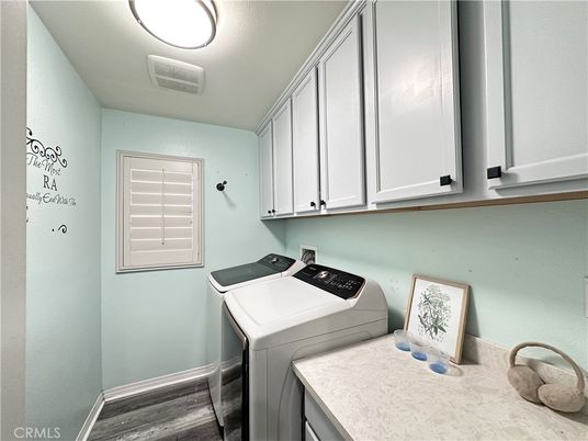 Interior, Washer, Wood Texture Flooring