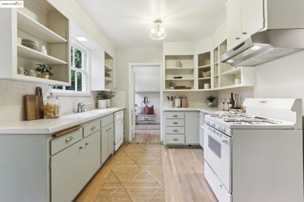 Interior, Kitchen, Wood Texture Flooring