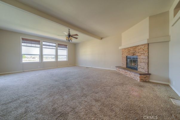 Empty room, Fireplace, Interior