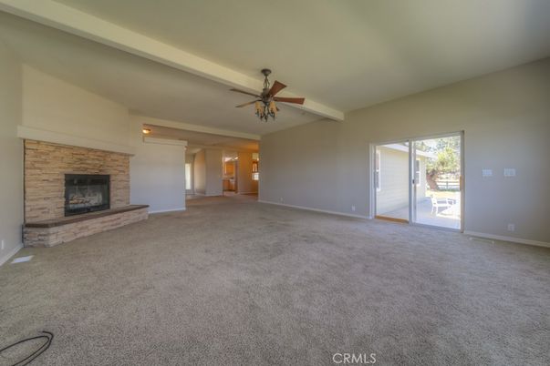Empty room, Fireplace, Interior