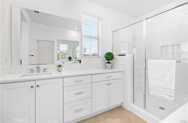 Bathroom, Dual Sink Vanities, Glass Shower, Interior