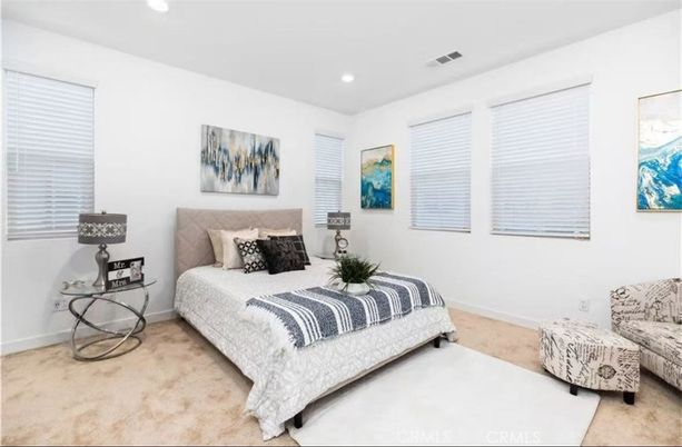 Bedroom, Interior, Recessed Lighting