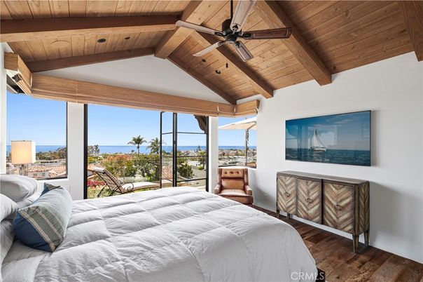 Bedroom, Interior, Water, Wooden Beams, Wooden Ceilings, Wood Texture Flooring