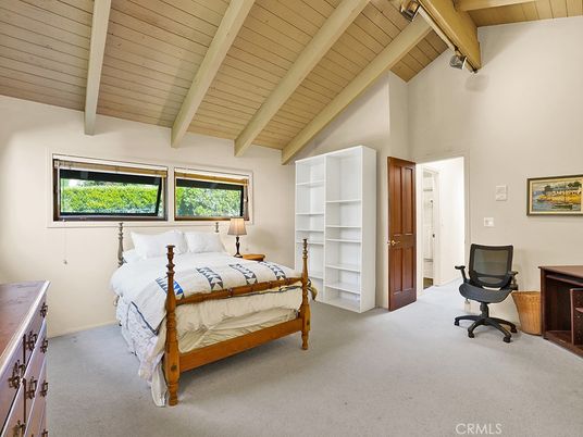 Bedroom, Home Office, Interior, Wooden Beams, Wooden Ceilings