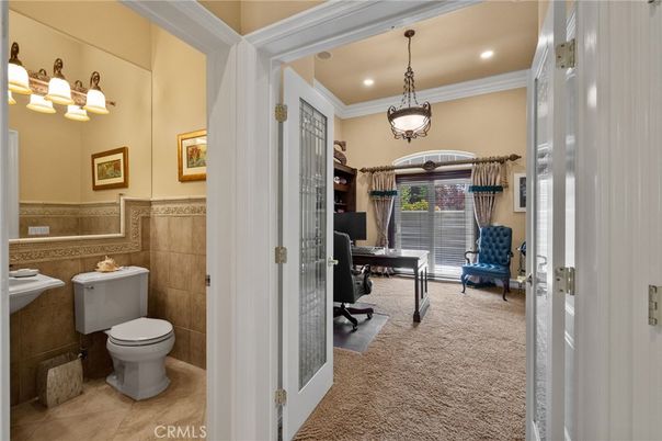 Bathroom, Home Office, Interior, Pendant Lights, Recessed Lighting