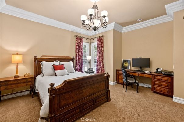 Bedroom, Chandelier, Home Office, Interior