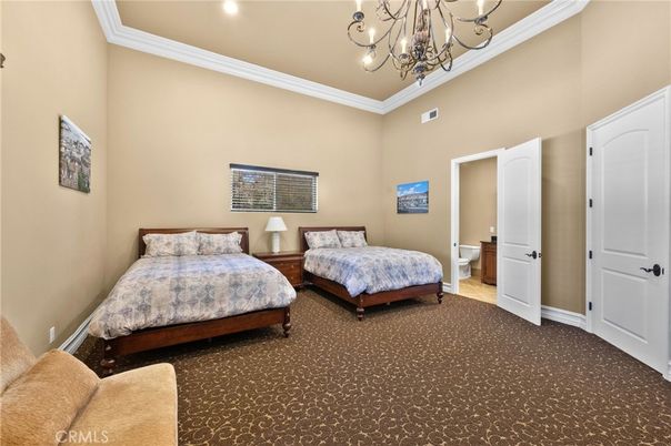 Bedroom, Chandelier, Interior, Recessed Lighting