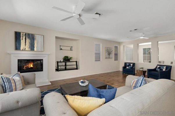 Fireplace, Interior, Living room, Wood Texture Flooring
