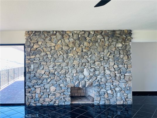 Fireplace, Interior, Stone Walls
