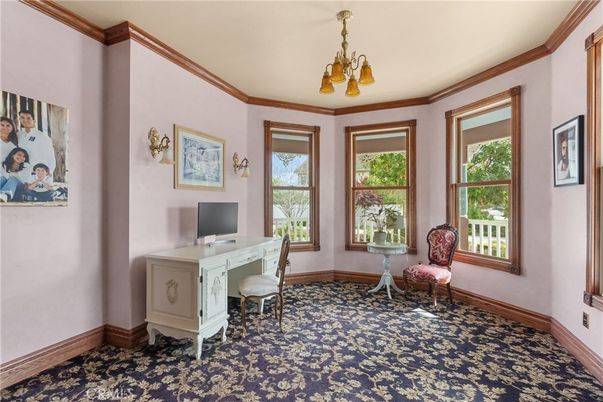 Chandelier, Home Office, Interior