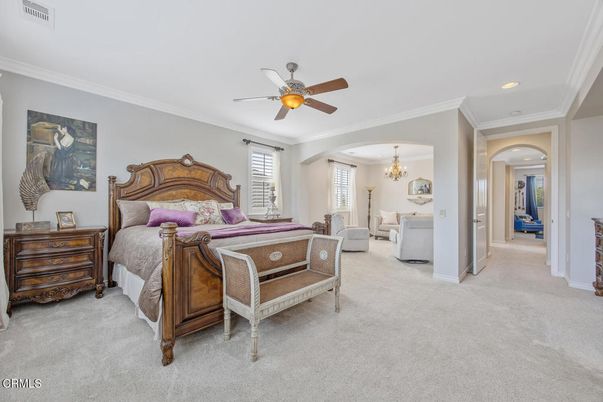 Bedroom, Chandelier, Interior, Recessed Lighting