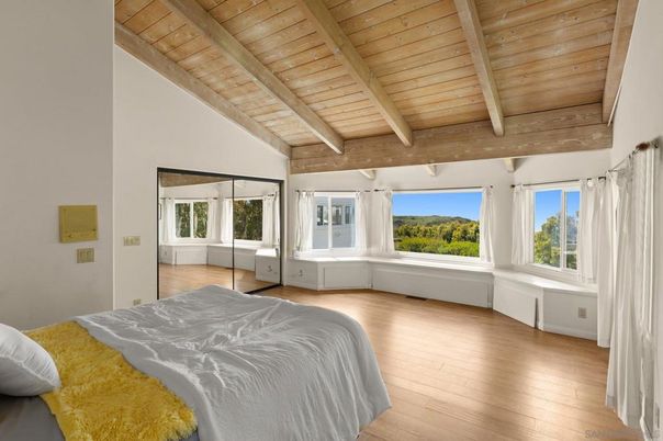 Bedroom, Interior, Wooden Beams, Wooden Ceilings, Wood Texture Flooring