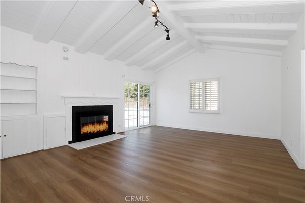 Empty room, Fireplace, Interior, Wood Texture Flooring