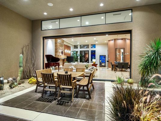 Dining room, Interior, Piano, Recessed Lighting