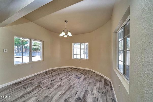 Chandelier, Empty room, Interior, Wood Texture Flooring