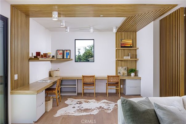 Home Office, Interior, Wood Texture Flooring