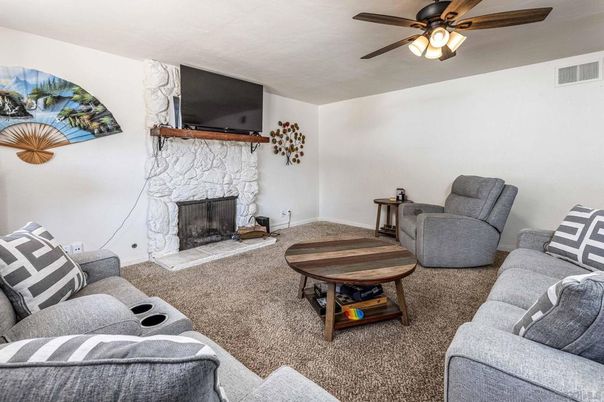 Fireplace, Interior, Living room