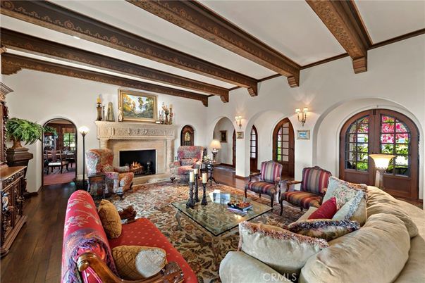 Fireplace, Interior, Living room, Wooden Beams, Wood Texture Flooring