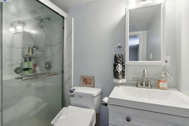 Bathroom, Glass Shower, Interior, Marble Walls