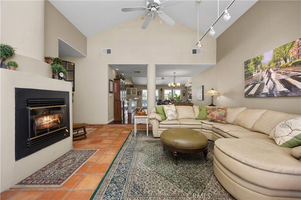 Chandelier, Fireplace, Interior, Living room