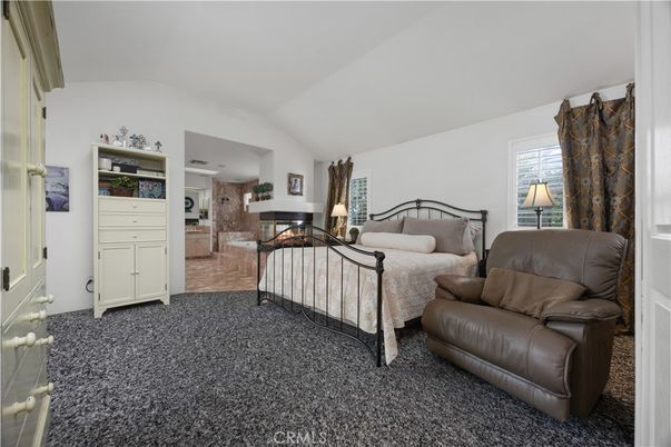 Bedroom, Fireplace, Interior