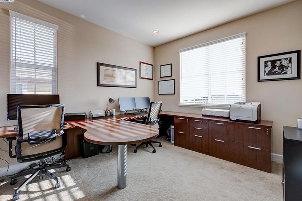 Home Office, Interior, Recessed Lighting
