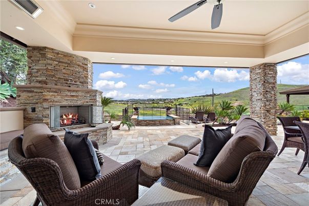 Exterior, Fireplace, Recessed Lighting